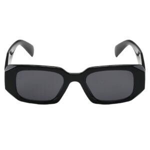 setigblom Trendy Y2K Rectangle Sunglasses for Women Men 90s Glasses Retro Shades Square Frame