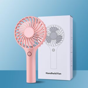 Ambandier Portable Handheld Fan, 3 Speeds Mini Portable Fan, Powerful Wind Hand Fan with Large Battery, Battery Operated Small Personal Fan for Indoor Outdoor Travel Concert Summer Gift.