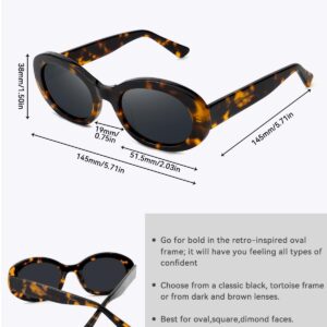 Mose Romano Retro Oval Sunglasses for Women Men Polarized Handmade Acetate Women's Sunglasses Trendy