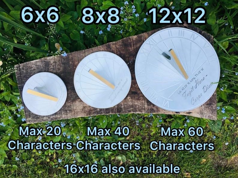 10 Year Anniversary Gift Sundial - Custom Engraved & Calibrated 10th Anniversary Gifts For Him Or Her - 10th Anniversary Gifts For Couple -10 Year Tin Anniversary Gifts Sundial