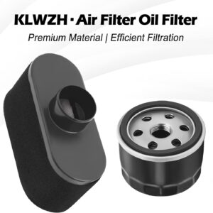 KLWZH 11013-0752 Air Filter 49065-7007 Oil Filter for Kawasaki FR651V FR730V FS481V FS541V FS600V FS730V 4-Cycle Engine Lawn Mower Tractor 11013-7047 Air Filter Replacement