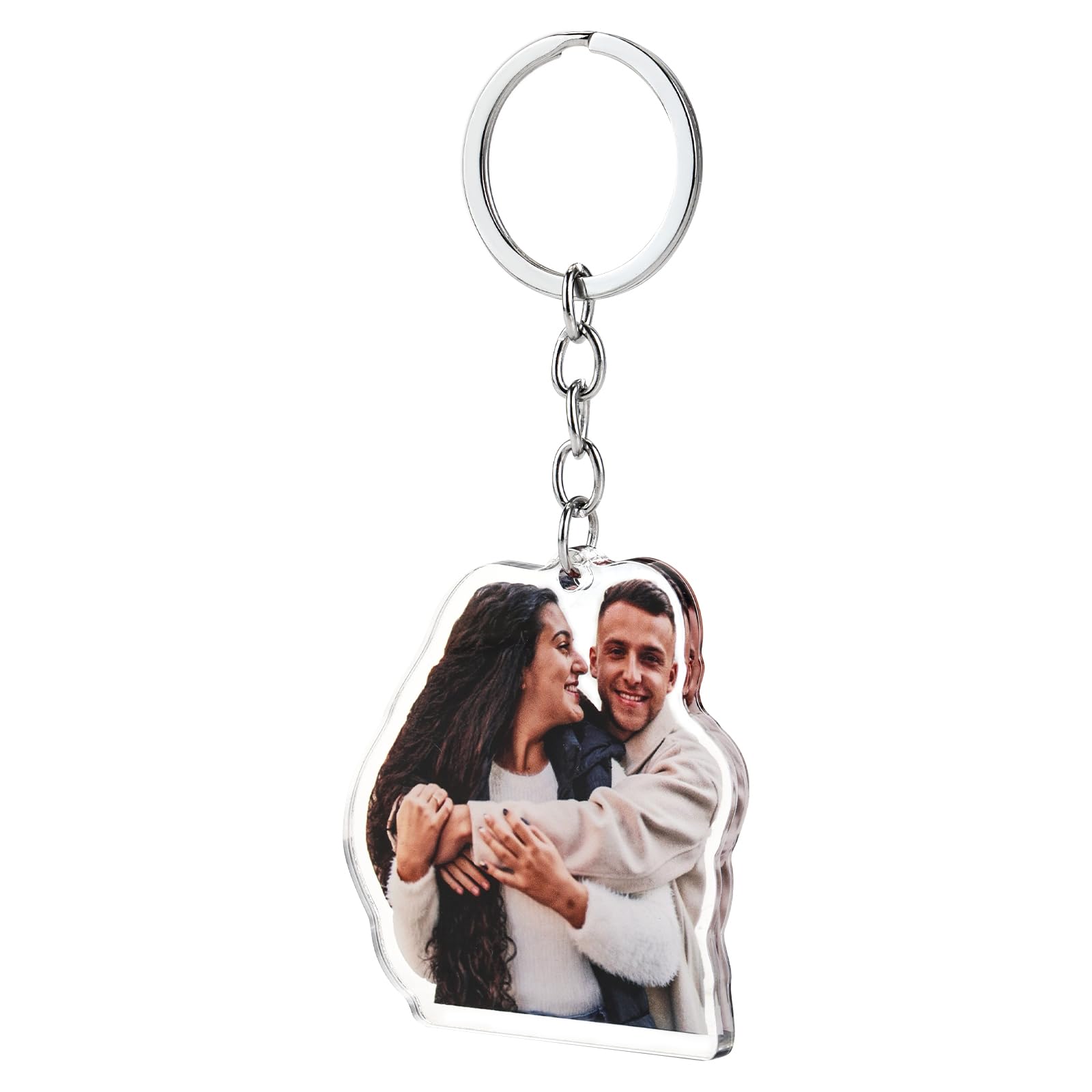 CQSXM Custom Keychain, Personalized Keychain with Personal Portrait, Creative Gifts Suitable for Friend and Family