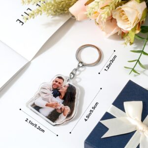 CQSXM Custom Keychain, Personalized Keychain with Personal Portrait, Creative Gifts Suitable for Friend and Family