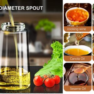 GLBEAR 16oz Olive Oil Dispenser, 2 in 1 Oil Sprayer for Cooking，470ml spray bottles，oil dispenser for kitchen，Salad,BBQ