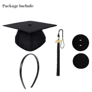 ATMEET Graduation Cap and Graduation Cap Headband with 2024 Tassel for High School & Bachelor Secures Your Grad Cap Insert