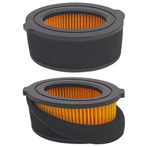 jicheku 951-10794 air filter compatible with mtd 951-14262 751-14262 751-10794 fits series 208 cc troy-bilt yard-man yard machines white outdoor huskee bolens tillers craftsman lawn mower (2pcs)