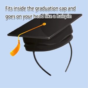 ATMEET Graduation Cap and Graduation Cap Headband with 2024 Tassel for High School & Bachelor Secures Your Grad Cap Insert