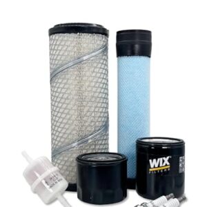 HERO Maintenance Filter Kit For Exmark LZ27KC605 Lazer Z Zero-Turn Mower Filters Compatible With OEM 2508301S 2508304S 1205001S 2405013S 1213202S 1094180 With Kohler CH740-0075 27HP Engine