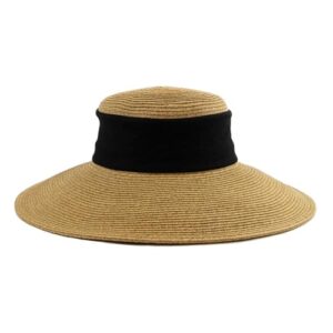 san diego hat company women's sun hat with collapsible crown, black