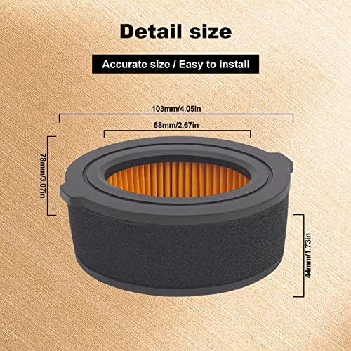 JICHEKU 951-10794 Air Filter Compatible With MTD 951-14262 751-14262 751-10794 Fits Series 208 cc Troy-Bilt Yard-Man Yard Machines White Outdoor Huskee Bolens Tillers Craftsman Lawn Mower (2Pcs)