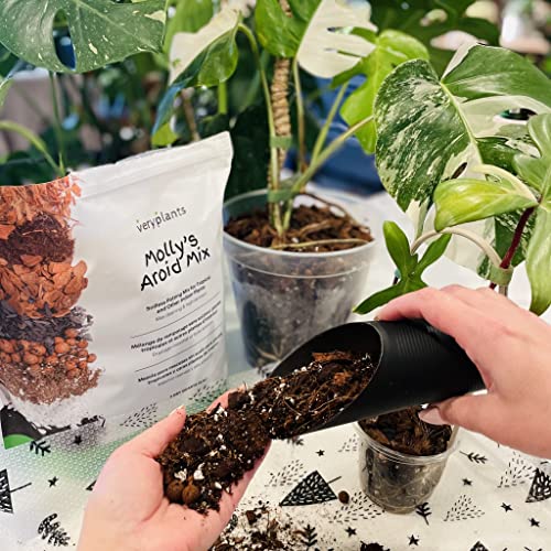 Molly's Aroid Mix - Premium Soilless Chunky Potting Mix for Tropical and Indoor Plants - Contains Orchiata Bark, Coco Chips, Worm Castings, Horticultural Charcoal, Mycorrhizae 10 Dry Quarts (11L)