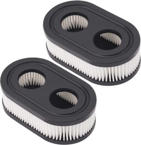 briggs and stratton air filter 593260 798452-593260 lawn mower air filter for briggs and stratton 550ex 675exi 725exi series,for troy bilt tb110 tb200 tb230 air filter lawnmower and more (2 pack)