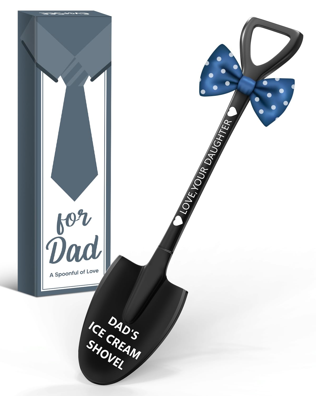 Gifts for Dad Fathers Day Dad Gifts from Daughter - Cool Ice Cream Shovel Spoon for Papa Husband Grandpa, Unique Birthday Present Ideas from Son Wife Kids Adults