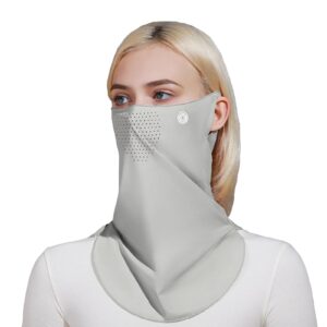 toporty women sunscreen mask breathable ice silk veil uv protection face neck cover for summer outdoor sports