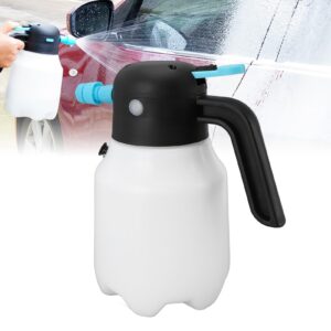 Handheld Foam Sprayer, 2000mAh 1.8L Cordless Pressurized PP Electric Foam Spray Bottle Foam Cannon for Car Washing Garden