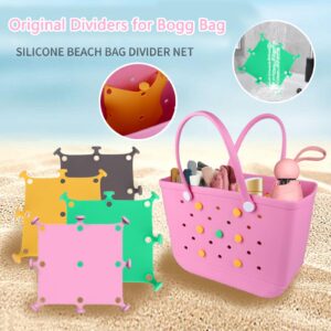 Admaison Divider for Bogg Bag Original Accessories,Bogg Bag Cup Holder for Beach Bag,Travel,Adjustable Silicone Universal Phone Holder Organizer Large/XL 1PACK Pink (Pink)