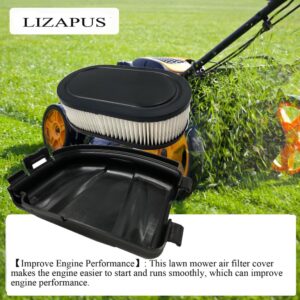 LIZAPUS Air Filter Cleaner Cover Set Compatible with Craftsman M320 CMXGMAM201207 12BBP2R3793 Lawn Mower