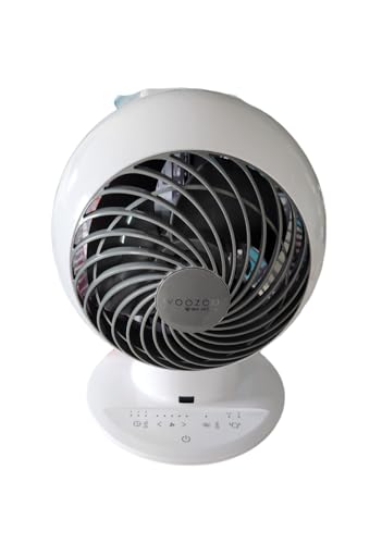 IRIS Woozoo Globe Multi-Directional 5-Speed Oscillating Fan [2024 Model], Small, White