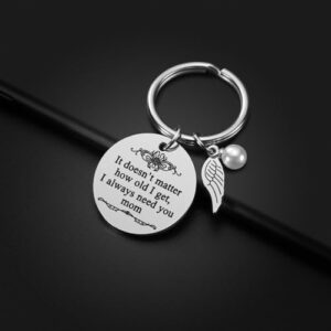 iJuqi Mother's Day Gifts from Daughter Son for Mom Birthday Valentine's Day Christmas Gifts Mom Keychain