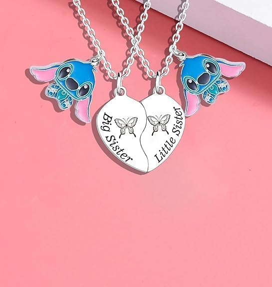 Aoxstno Best Friend Friendship Matching Necklace (Sister 1)