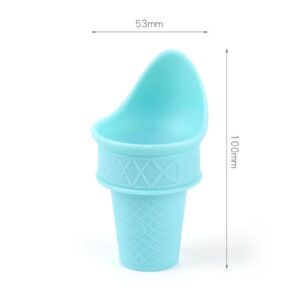 Generic Ice Cream Cone Scoop, Kids Ice Cream Cones Scoop, Mini Ice Cream Cones Reusable, Plastic Ice Cream Cones Kids Scoop, Plastic Ice Cream Cone Scoop, Plastic Cone Shaped Ice Cream Scoop (2PCS)