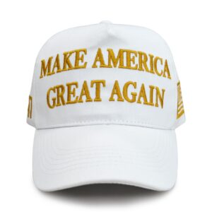 dishixiao new make america great again hat trump letter embroidery baseball cap maga 45-47 peaked cap white