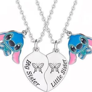 Aoxstno Best Friend Friendship Matching Necklace (Sister 1)