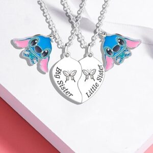 Aoxstno Best Friend Friendship Matching Necklace (Sister 1)