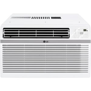 lg 8,000 window air conditioner, 115v, 350 sq.ft. (14' x 25' room size), quiet operation, electronic control with remote, 3 cooling & fan speeds, auto restart, 8000 btu, white