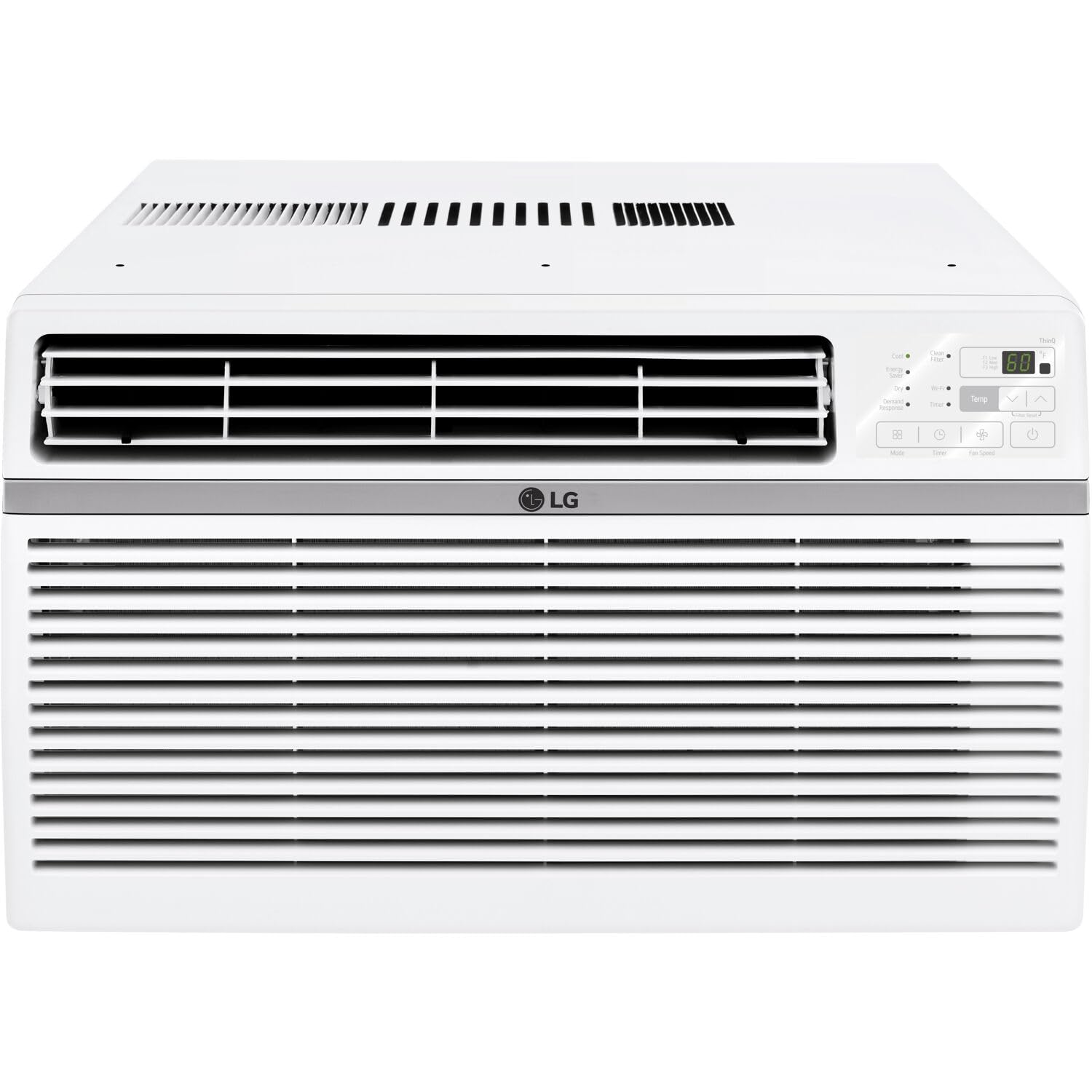 LG 8,000 Window Air Conditioner, 115V, 350 Sq.Ft. (14' x 25' Room Size), Quiet Operation, Electronic Control with Remote, 3 Cooling & Fan Speeds, Auto Restart, 8000 BTU, White