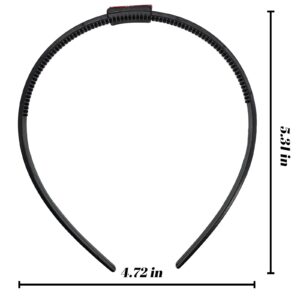 TIMMOKO Hairband - Secures Your Graduation Cap, 1 Count (Pack of 1), Adjustable Headband for Graduation, Unisex, Black