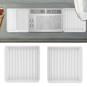 Window Air Conditioner, Side Panels and Frame Set, Adjustable Insulation AC Side Panels Dust-proof AC Side Panels AC Accessories for Winter and Summer Air Conditioner Accordion Filler Kit