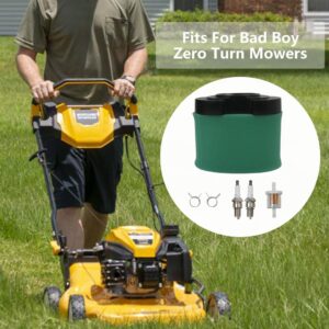 Air Filter Fuel Filter Kit Fit for Bad Boy Zero Turn Mower, Fits for MZ and ZT with a Engine