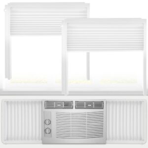 Window Air Conditioner, Side Panels and Frame Set, Adjustable Insulation AC Side Panels Dust-proof AC Side Panels AC Accessories for Winter and Summer Air Conditioner Accordion Filler Kit