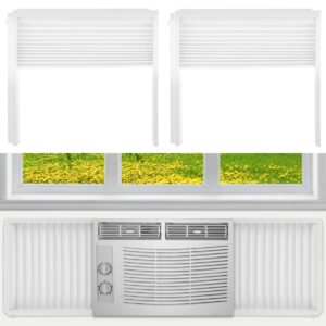 Window Air Conditioner, Side Panels and Frame Set, Adjustable Insulation AC Side Panels Dust-proof AC Side Panels AC Accessories for Winter and Summer Air Conditioner Accordion Filler Kit