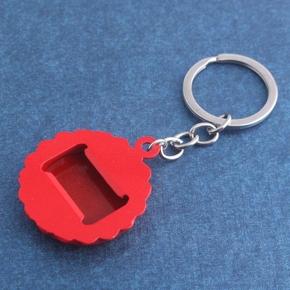 Red Nuka Cola Cap Bottle Opener Keychain, Game Fans Gifts, Nuka Cola Merchandise