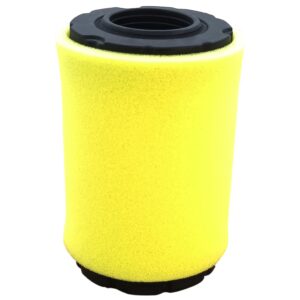 793569 Air filter for Briggs & Stratton 793685 John Deere GY21055 MIU11511 MIU11513 fit LA125 D110 D120 E110 Craftsman YT3000 Husqvarna YTH24V48 Mower Tractor, with Pre Filter Foam & Fuel Filter Kit