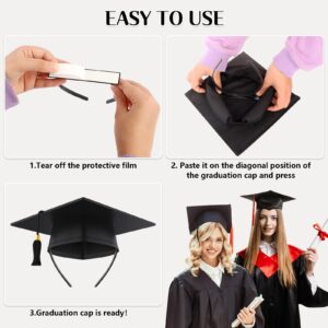 UQM 2 Pack Graduation Cap Headband Insert - Secures Cap and Keeps Hairstyle, Upgraded Interior Design