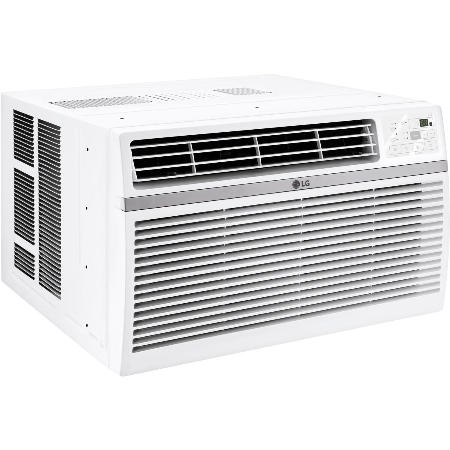 LG LW1424RD, 14000 BTU, White 14,000 Window Air Conditioner, 115V, 700 Sq.Ft. (25' x 28' Room Size), Quiet Operation, Electronic Control with Remote, 3 Cooling & Fan Speeds, Auto Restart