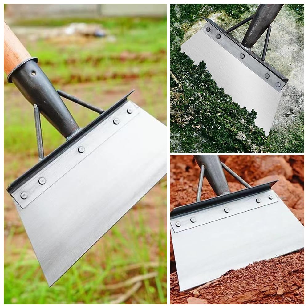 Multifunctional Cleaning Shovel, 2024 New Multi-Functional Outdoor Garden Cleaning Shovel, Farm Weeding Planting Shovel, Heavy Duty Garden Tool for Digging, Lawn Edging and Weed Removal (20CM)