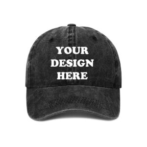 bulk custom baseball cap custom trucker hat for men women, customized vintage hat design your own cowboy hat