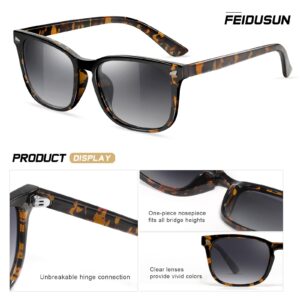 FEIDUSUN Polarized Sunglasses for Women and Men Classic Trendy Sun Glasses with UV Protection