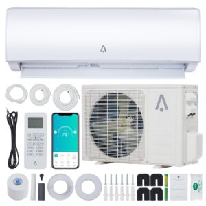 ACONEE 12000BTU 12000 BTU Smart Mini Split AC/Heating System, White