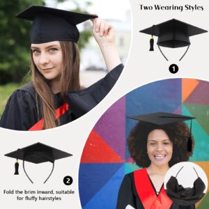 UQM 2 Pack Graduation Cap Headband Insert - Secures Cap and Keeps Hairstyle, Upgraded Interior Design