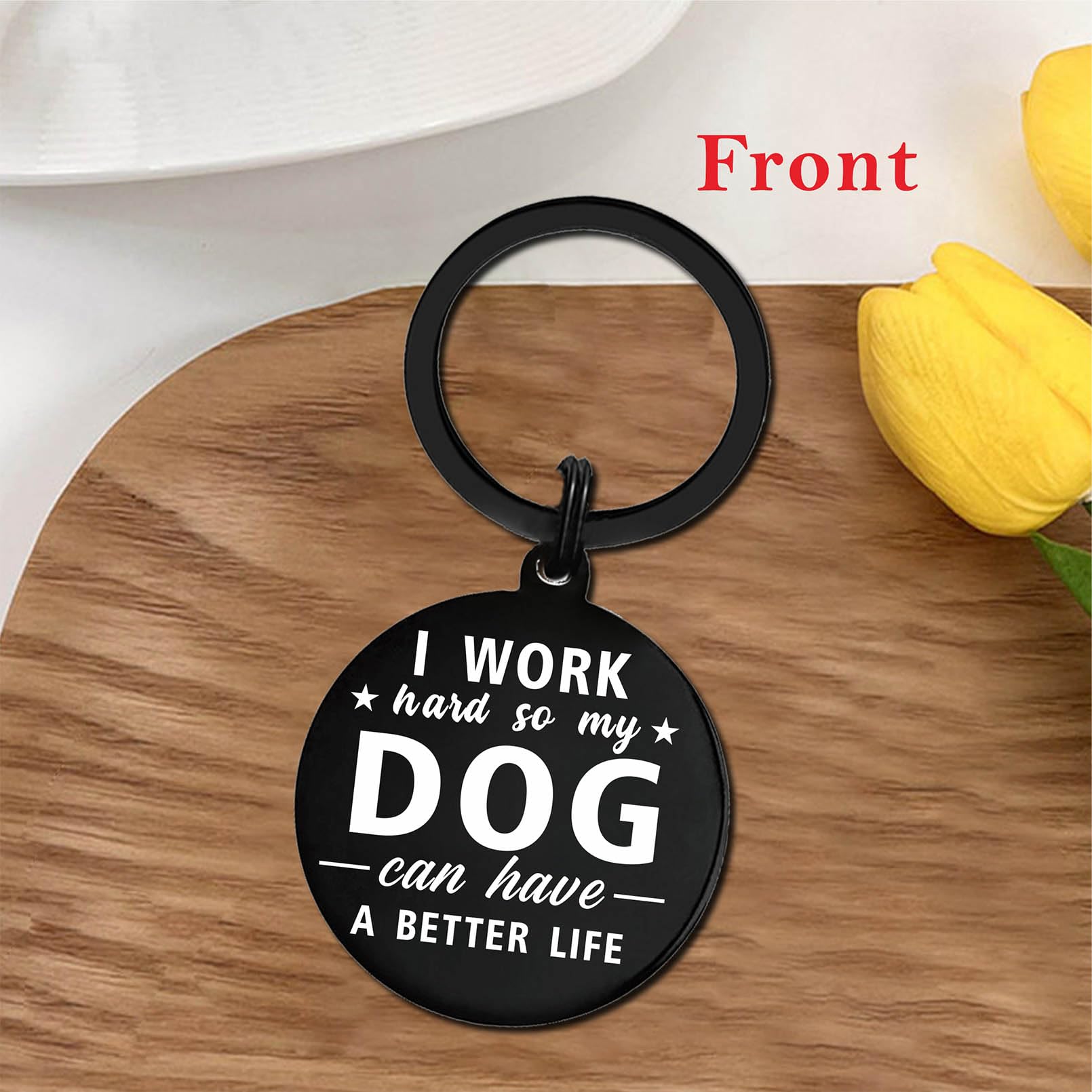 Dog Dad Gifts for Men - Dog Lover Gifts for Men - Best Dog Dad Ever Keychain, Dog Dad Birthday Gift