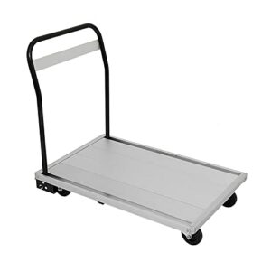 generic platform hand truck folding aluminum platform truck with steel foldable handle moving platform push cart rolling flatbed cart hand truck 770 lbs foldable (color : 35.8x23.6x32.2inch)