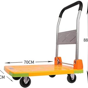 Generic Folding Cart with Wheels, Platform Trucks Push Cart Hand Trucks Utility Carts Service Carts, Wagon Maximum Load 150Kg/330Lb