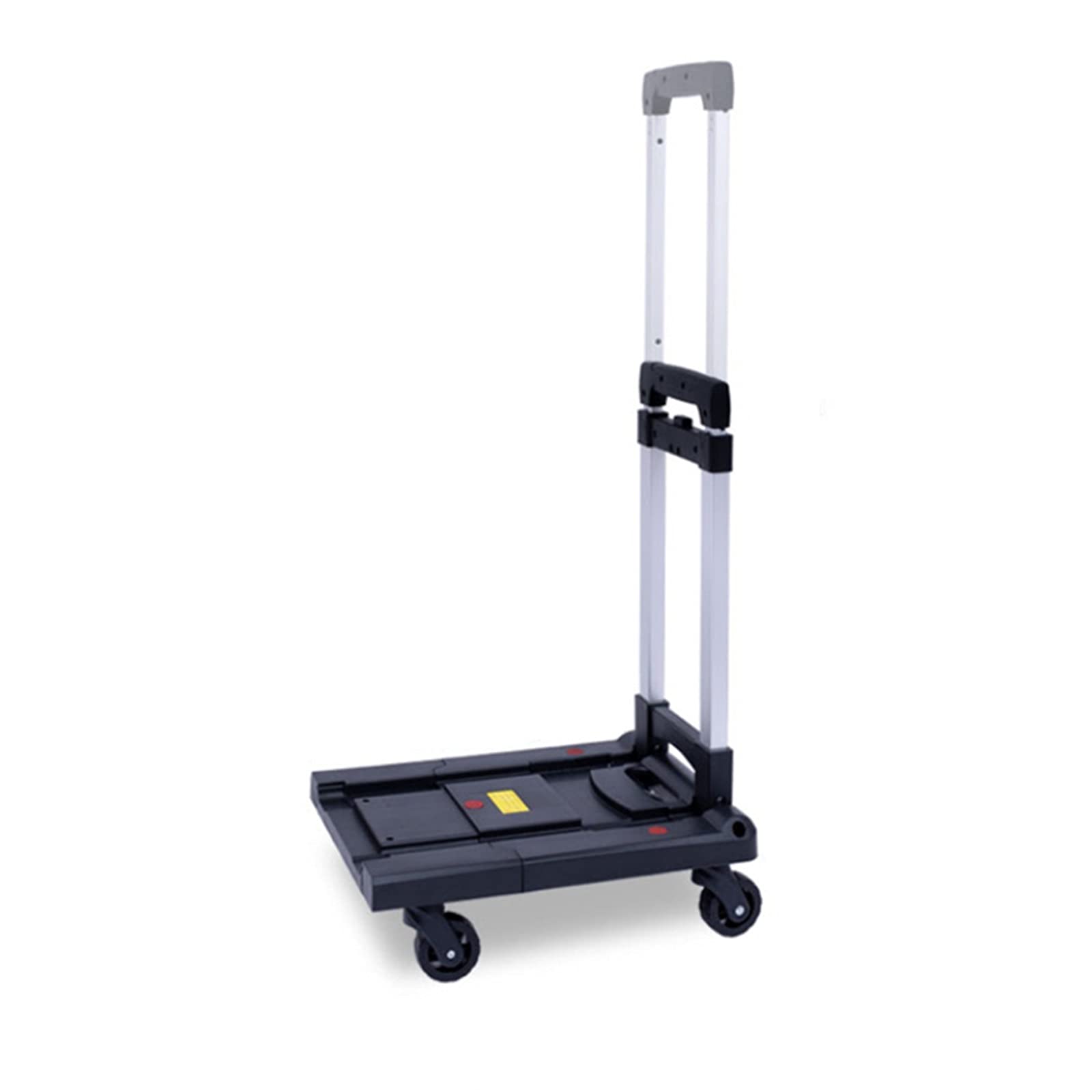 Generic Push Cart Dolly Folding Platform Truck Plastic Push Cart Heavy Duty Portable Trolley with Retractable Chassis for Lage Travel Moving Office Platform T