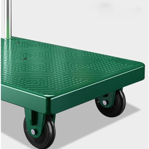 Generic Folding Foldable Moving Warehouse Push Hand Truck Heavy Duty Platform Cart Dolly Transport Truck for Heavy Thing Moving, Green