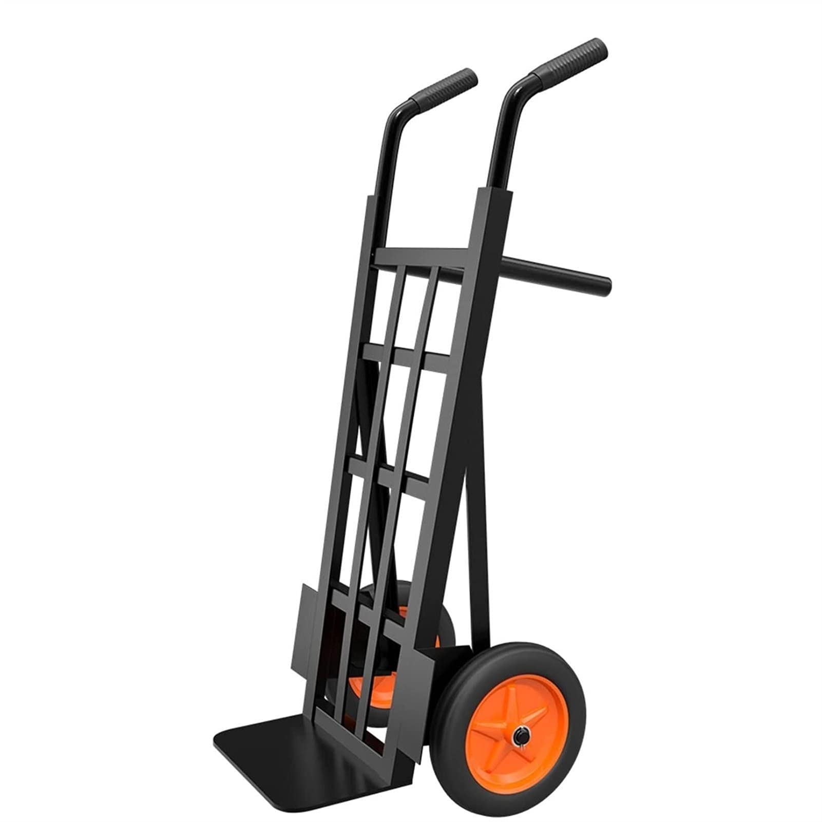 Generic Portable Hand Trucks Foldable Trolley, Folding Cart with Wheels, Luggage Cart Platform Trucks, Load Capacity 650Kg/1430lb